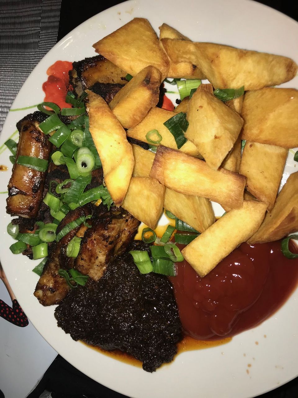 Yam and Pork with Vegetable