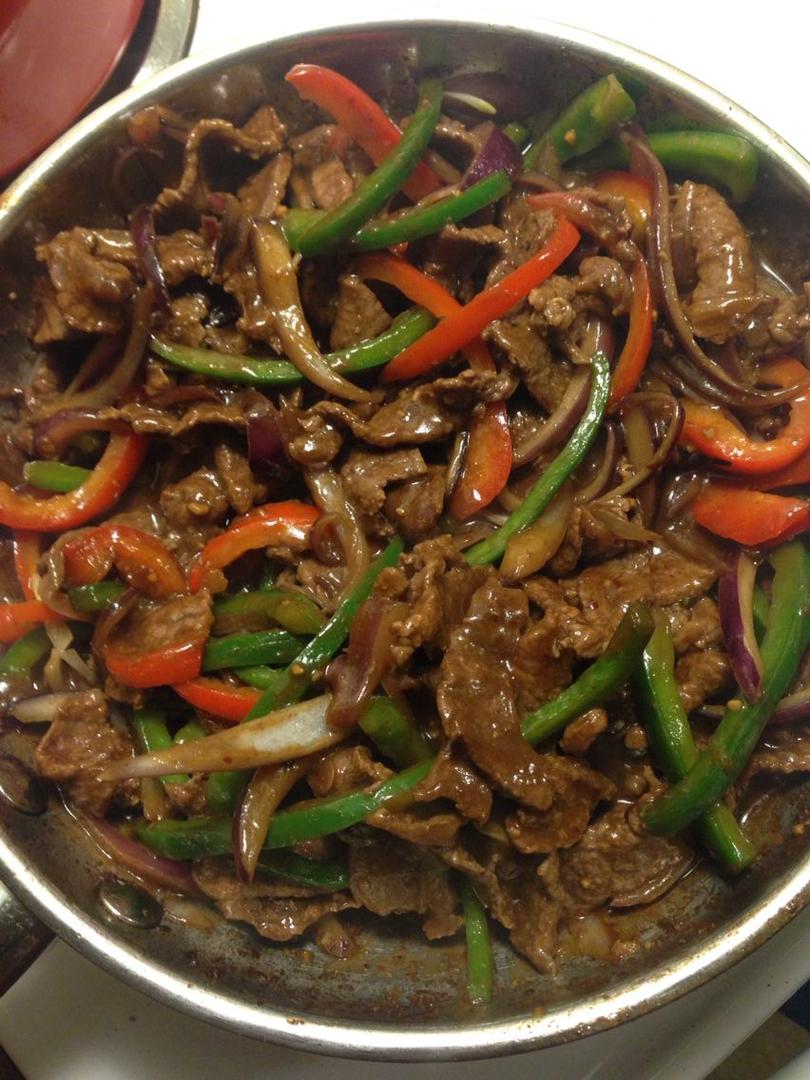 Beef in Green Pepper Sauce